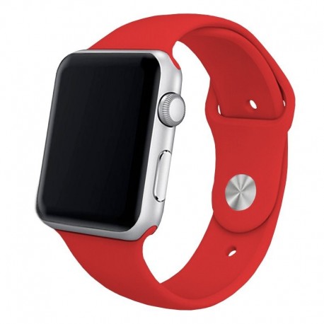 COOL Bracelete para Apple Watch Series 1 / 2 / 3 / 4 / 5 / 6 / 7 / SE 38 / 40 mm Borracha Vermelho - 8434847054315
