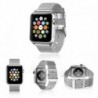 COOL Bracelete para Apple Watch Series 1 / 2 / 3 / 4 / 5 / 6 / 7 / SE 38 / 40 mm Metal Prateado - 8434847008783