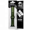 COOL Bracelete para Apple Watch Series 1 / 2 / 3 / 4 / 5 / 6 / 7 / SE 38 / 40 mm Sport Preto - 8434847008745
