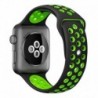 COOL Bracelete para Apple Watch Series 1 / 2 / 3 / 4 / 5 / 6 / 7 / SE 38 / 40 mm Sport Preto - 8434847008745