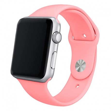 COOL Bracelete para Apple Watch Series 1 / 2 / 3 / 4 / 5 / 6 / 7 / SE 42 / 44 mm Borracha Rosa - 8434847028187