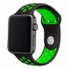 COOL Bracelete para Apple Watch Series 1 / 2 / 3 / 4 / 5 / 6 / 7 / SE 42 / 44 mm Sport Preto - 8434847008844