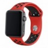 COOL Bracelete para Apple Watch Series 1 / 2 / 3 / 4 / 5 / 6 / 7 / SE 42 / 44 mm Sport Vermelho, Preto - 8434847045498