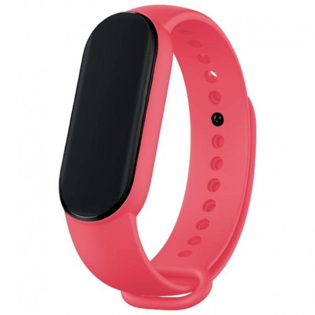 COOL Bracelete para Xiaomi Mi Band 5 / Mi Band 6 / Amazfit Band 5 Liso Rosa - 8434847037967