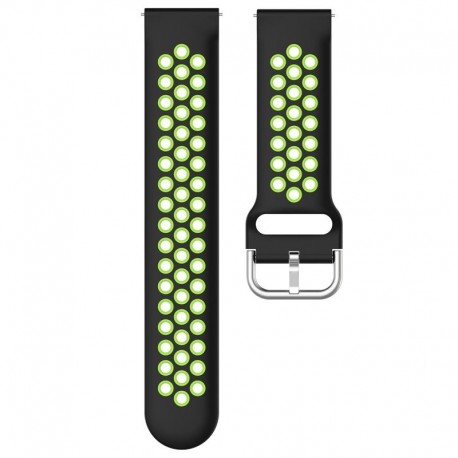 COOL Bracelete Universal 20 mm Amazfit Bip / GTS / Bip Lite / Huawei / Samsung / Oslo Borracha Preto, Verde - 8434847054292