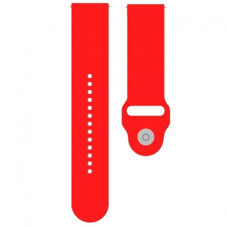 COOL Bracelete Universal 20 mm Amazfit Bip / GTS / Bip Lite / Huawei / Samsung / Oslo Borracha Vermelho - 8434847048291