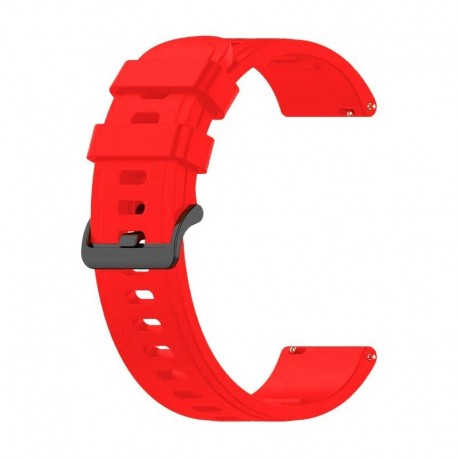 COOL Bracelete Universal 22 mm Amazfit GTR / Stratos / Huawei / Samsung / Bristol / Sunset Borracha Vermelho - 8434847048314
