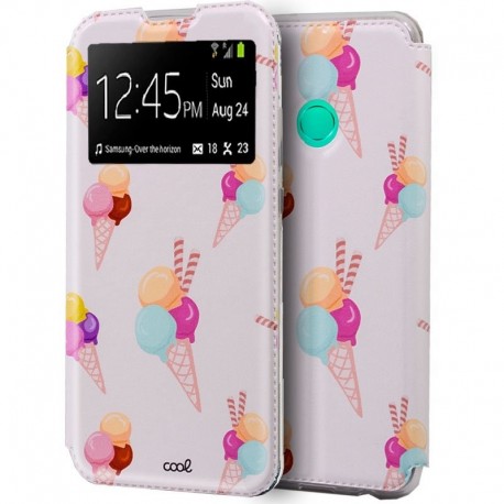 COOL Capa Flip Cover para Huawei P40 Lite E Desenhos Gelados - 8434847036861