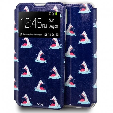COOL Capa Flip Cover para iPhone 12 / 12 Pro Desenhos Tubarões - 8434847047430