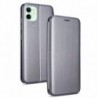COOL Capa Flip Cover para iPhone 12 / 12 Pro Elegance Prateado - 8434847044255