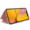 COOL Capa Flip Cover para iPhone XR Clear View Rosa - 8434847007687