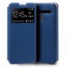 COOL Capa Flip Cover para LG K41s / K51s Liso Azul - 8434847038124