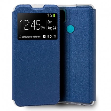 COOL Capa Flip Cover para Oppo A15 / A15s Liso Azul - 8434847048178