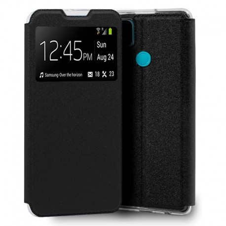 COOL Capa Flip Cover para Oppo A15 / A15s Liso Preto - 8434847048468