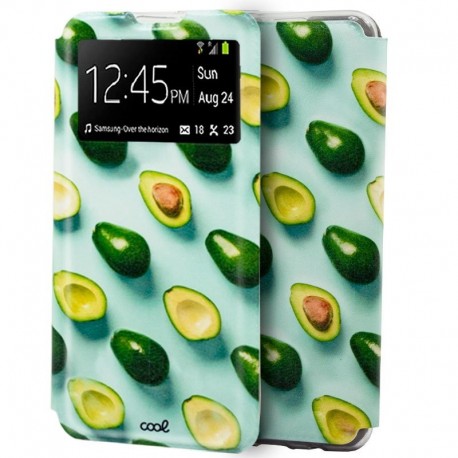 COOL Capa Flip Cover para Samsung A415 Galaxy A41 Desenhos Abacates - 8434847039152