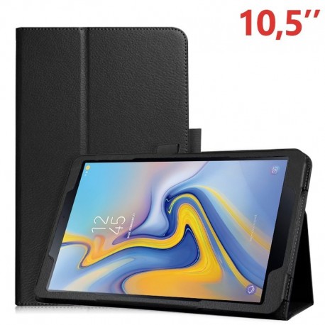 COOL Capa para Samsung Galaxy Tab A 2018 T590 / T595 Pele Sintética Liso Preto 10.5" - 8434847008257