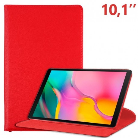 COOL Capa para Samsung Galaxy Tab A 2019 T510 / T515 Pele Sintética Liso Vermelho 10.1" - 8434847021393