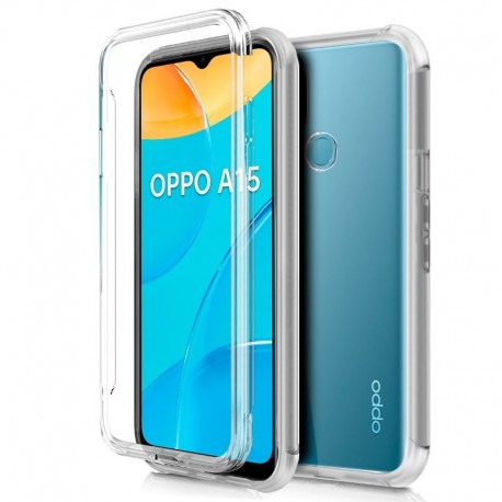 COOL Capa Silicone 3D para Oppo A15 / A15s Transparente Frontal + Traseira - 8434847048901