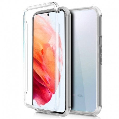 COOL Capa Silicone 3D para Samsung G990 Galaxy S21 Transparente Frontal + Traseira - 8434847049397