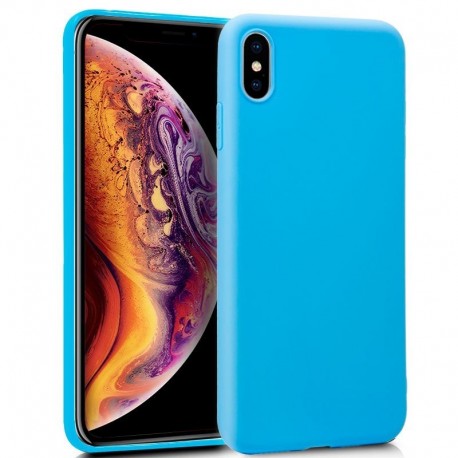 COOL Capa Silicone para iPhone XS Max Azul Claro - 8434847016160