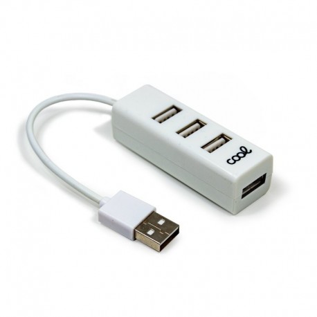 COOL Hub USB 2.0 Universal 4 Portas USB Branco - 8434847056043