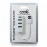 COOL Hub USB 2.0 Universal 4 Portas USB Branco - 8434847056043