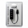 COOL Hub USB 2.0 Universal 4 Portas USB Preto - 8434847053820