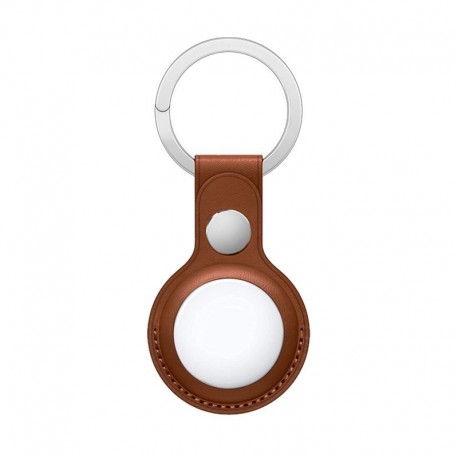 COOL Porta Chaves Protector Compatível com AirTag Pele Sintética Castanho - 8434847055619