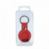 COOL Porta Chaves Protector Compatível com AirTag Pele Sintética Vermelho - 8434847055633