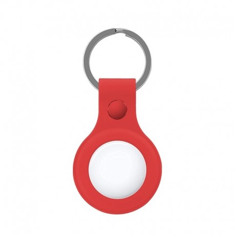 COOL Porta Chaves Protector Compatível com AirTag Silicone Vermelho - 8434847055596