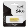 COOL Pen Drive USB 64 GB 2.0 Metal KEY Dourado - 8434847002156