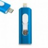 COOL Pen Drive USB 64 GB 3 em 1 Lightning / Tipo-C / Micro-USB Azul - 8434847047003