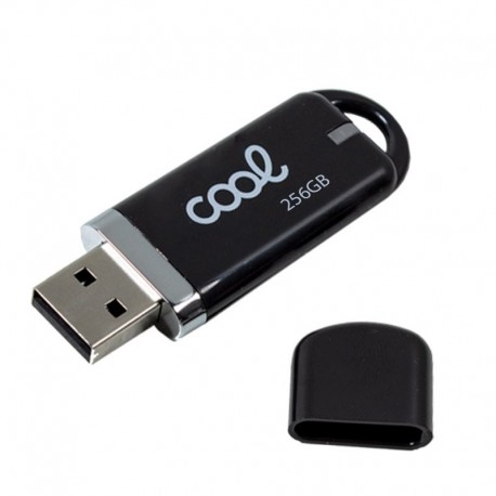 COOL Pen Drive x USB 256 GB 2.0 Tampa Preto - 8434847053981