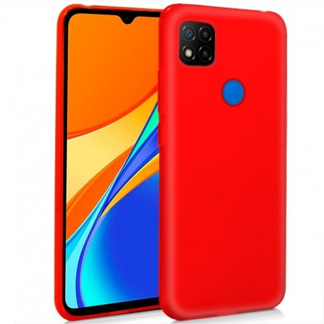 COOL Capa Silicone para Xiaomi Redmi 9C Vermelho - 8434847056593