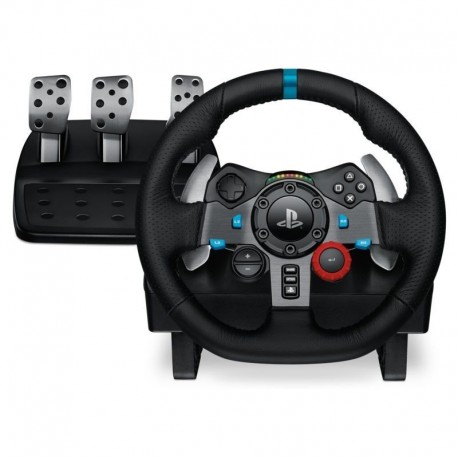 Volante com Pedais Logitech G G29 Driving Force Playstation, PS3/PS4, Volante + Pedais, D-pad, Analógico, Com Fios, USB 2.0, Preto - 5099206057302