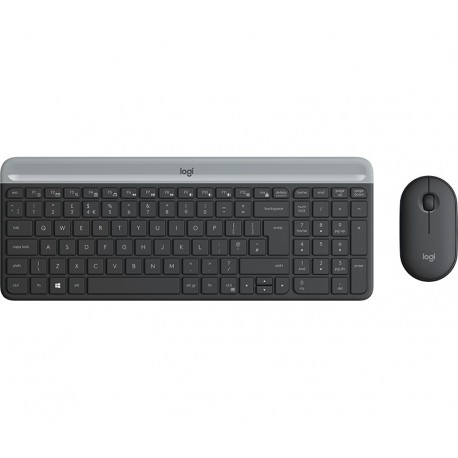 Teclado e Rato Logitech Slim Combo Mk470 - 5099206086548