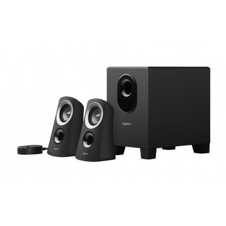 Logitech Z313 Colunas com Subwoofer para PC, Independente, 25 W, 2.1 canais, 3.5 mm Jack, Preto - 5099206022898