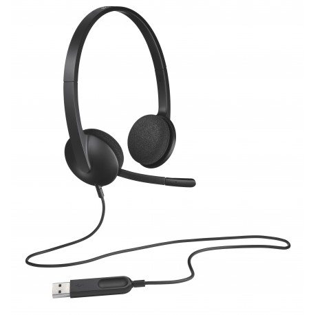 Auriculares Logitech H340/ Con Micrófono/ Usb/ Negros - 5099206038844