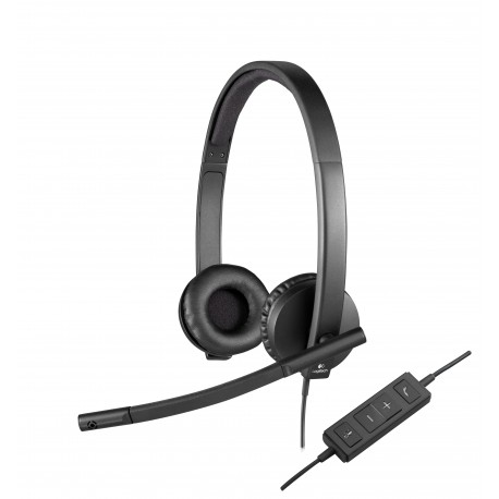 Auriculares Logitech H570e/ Con Micrófono/ Usb/ Negros - 5099206053304