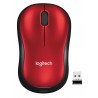 Ratón Inalámbrico Logitech M185 Hasta 1000 Dpi Rojo - 5099206028845