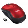 Ratón Inalámbrico Logitech M185 Hasta 1000 Dpi Rojo - 5099206028845