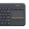 Teclado Para Smart Tv Logitech Wireless Touch K400 Plus - 5099206059351