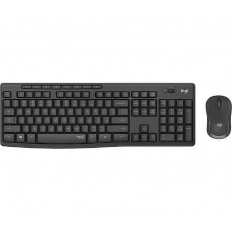 Teclado e Rato Logitech Silent Touch Mk295/ Grafito - 5099206092419