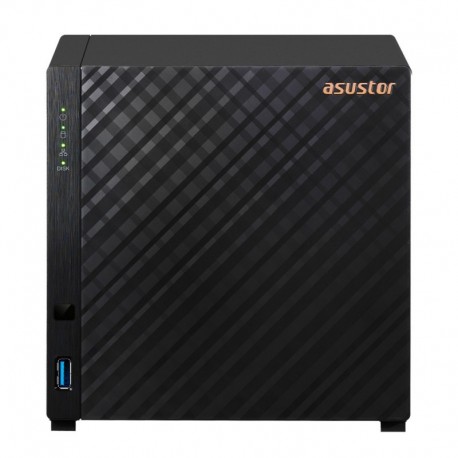 Asustor AS1104T NAS Compacto Ethernet LAN Preto 4 Bay Realtek RTD1296 Quad-Core 1.4GHz 1GB 2.5GbEx1 USB3.2 Gen1 X2 WOW 3Y WTY - 4710474831326
