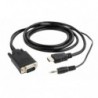 Adaptador Gembird HDMI Para VGA Com Som 3Metros - 8716309098045