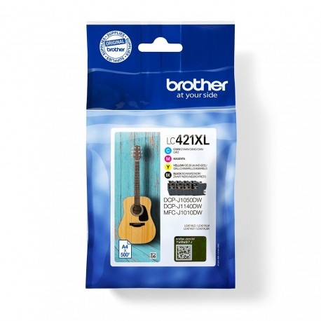 Brother LC-421XLVAL PagePack 4 unidade(s) Original Rendimento alto (XL) Preto, Ciano, Magenta, Amarelo - 4977766813594