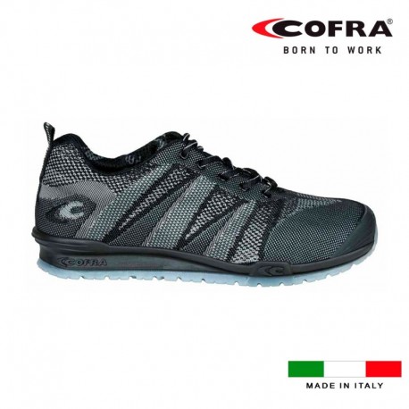 COFRA Sapatos de Segurança Fluent Black S1 Tamanho 36 - 8023796467132