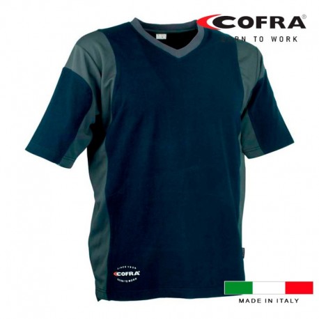 COFRA T-shirt Java Azul Marinho Cinzento Escuro Tamanho XXL - 8023796501645