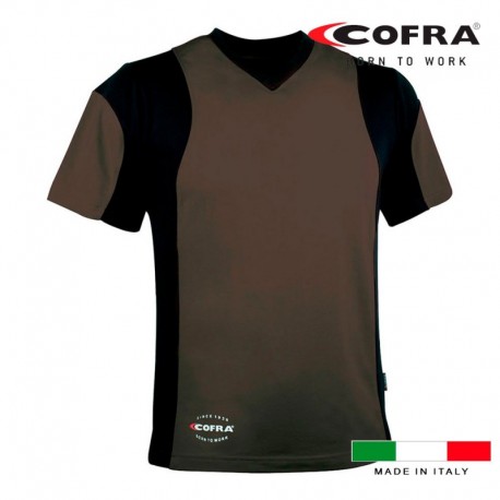 COFRA T-shirt Java Castanho Preto Tamanho L - 8023796192980