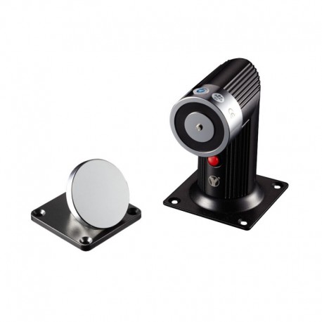 Oem YD-606 Retentor Eletromagnético para Porta Simples, 50 kg, Botão Comando Manual, 12/24 V DC, Montagem Chão - 8435325457055